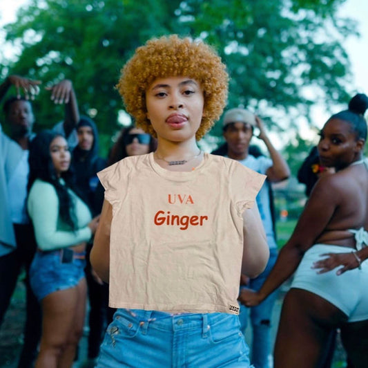 Uva ginger, college apparel, uva, university of virginia, ladies T-shirts, babydoll tee